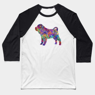 Shar Pei dog watercolor Baseball T-Shirt